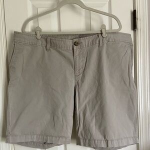 Classic flat front twill shorts